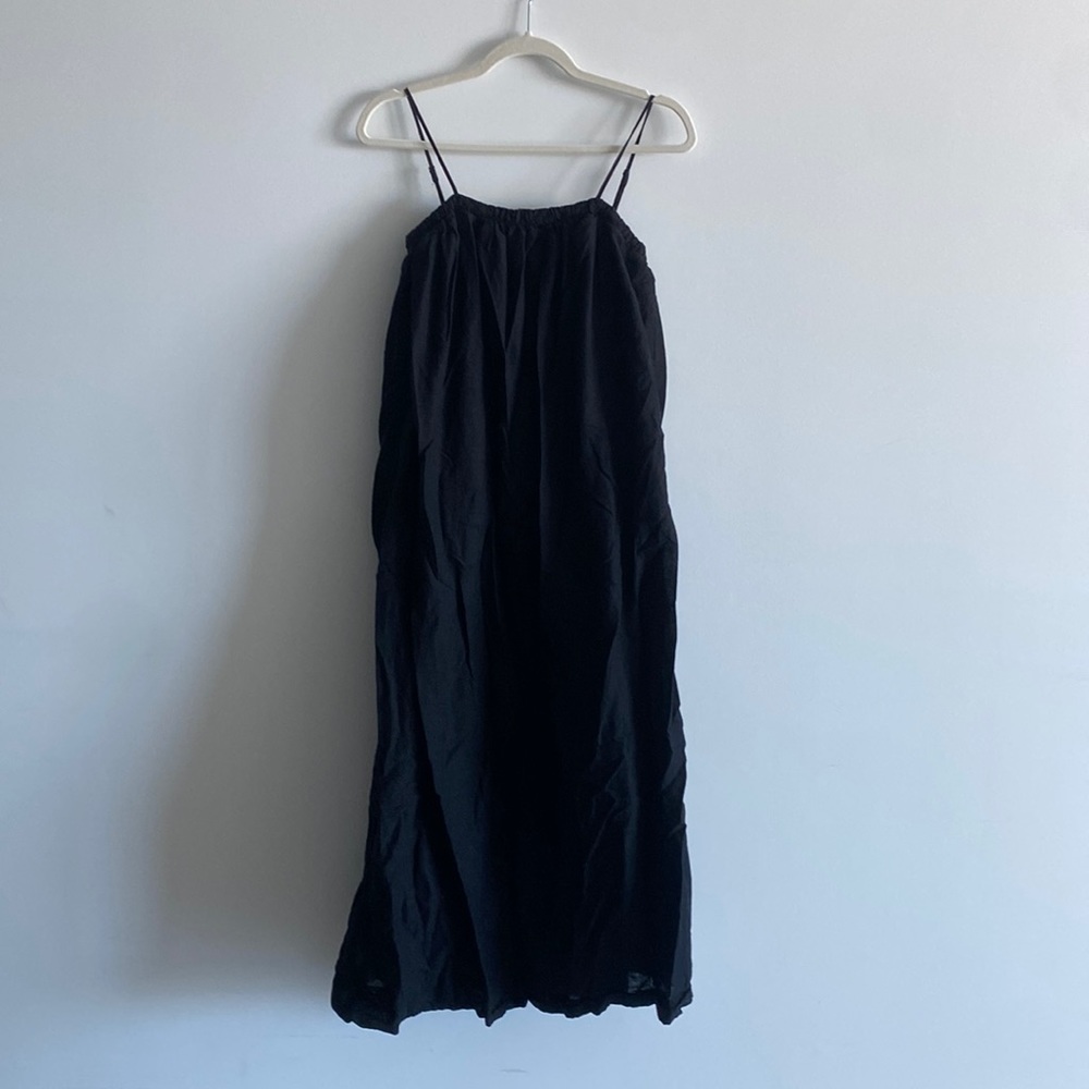 H&M Black Maxi Slip Dress